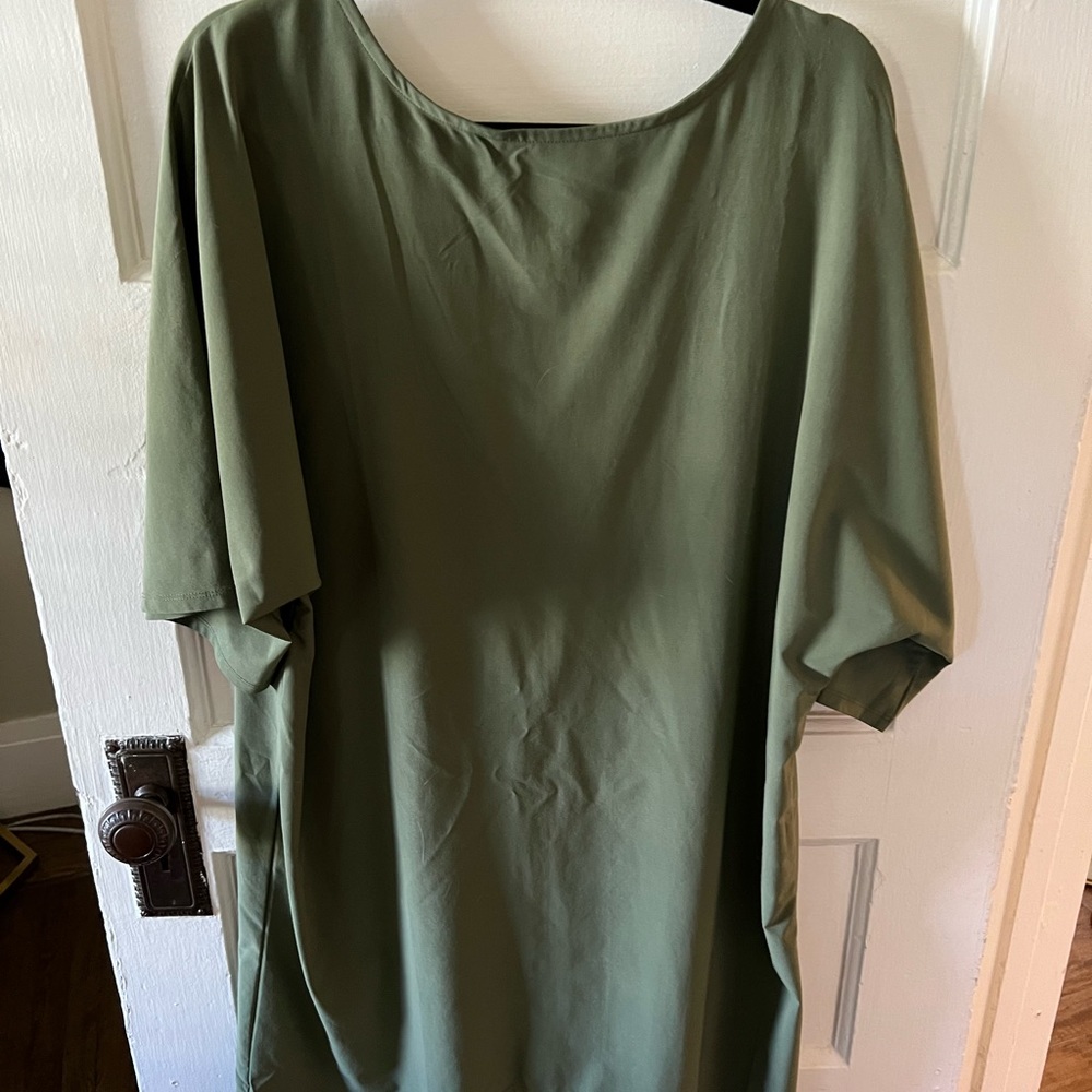 Lucy Olive Green Tunic Dress. Size L